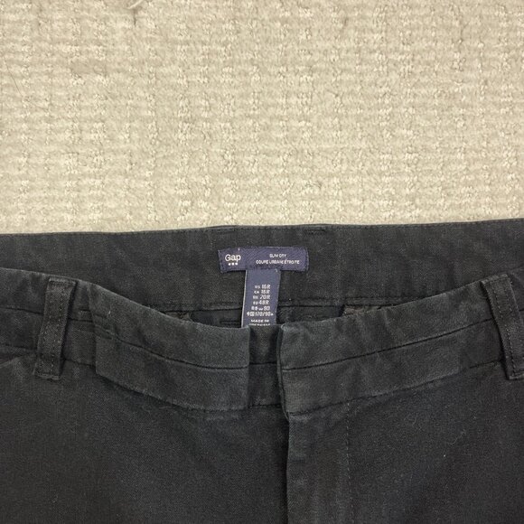 Gap Slim City Pants Women’s Sz 16R Black Stretch Casual Slim Fit Trousers - Picture 5 of 11